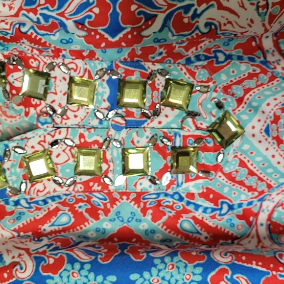 Jones New York size 1X paisley tunic with bling - Picture 2 of 5